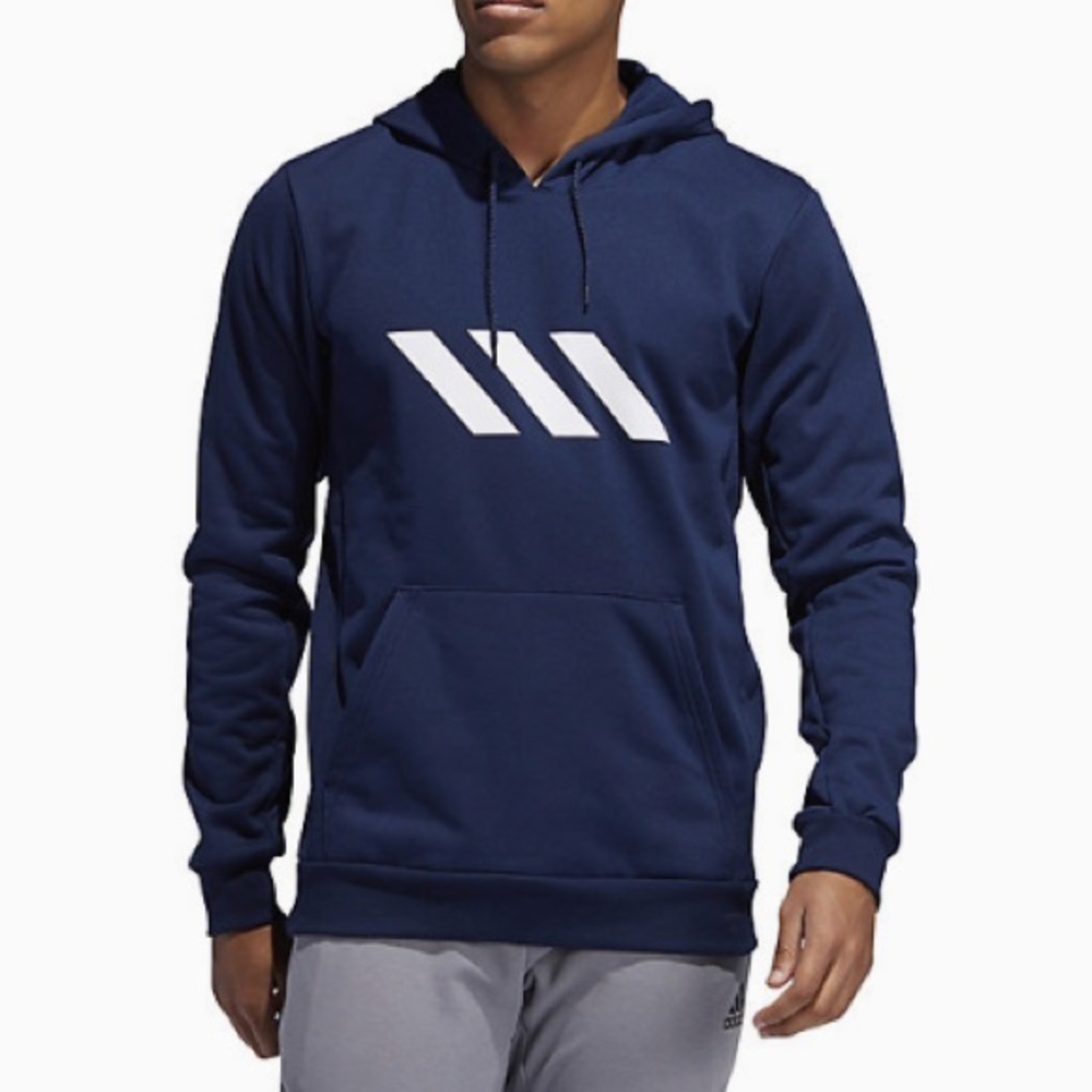 NWT Adidas Men’s Sport French Terry Fleece Hoodie - Picture 1 of 8
